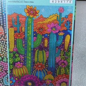 The Spring Shop Diamond Art Kit 12x16 Multicolor New Cactus Desert